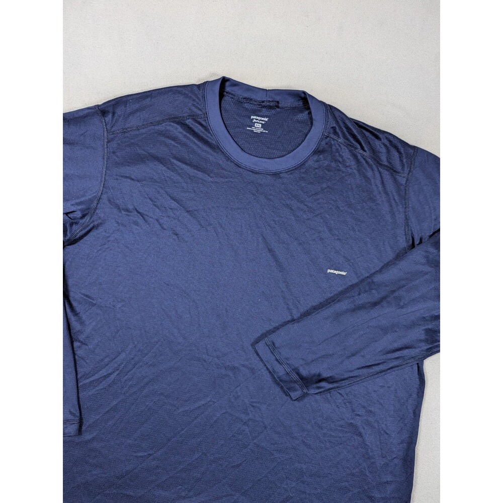 Patagonia Capilene Base Layer Shirt Men’s XXL Blue Long Sleeve Thermal
